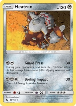 Image for Heatran - 88/156 (Prerelease Kit Exclusive) (Deck Exclusives) (088/156) - Pokemon