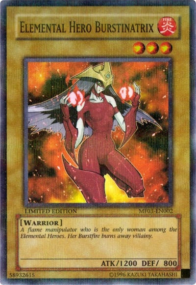 Image for Elemental HERO Burstinatrix (Mattel Action Figure Promos: Series 3) (MF03-EN002) - YuGiOh