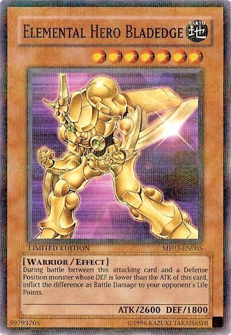 Image for Elemental HERO Bladedge (Mattel Action Figure Promos: Series 3) (MF03-EN005) - YuGiOh