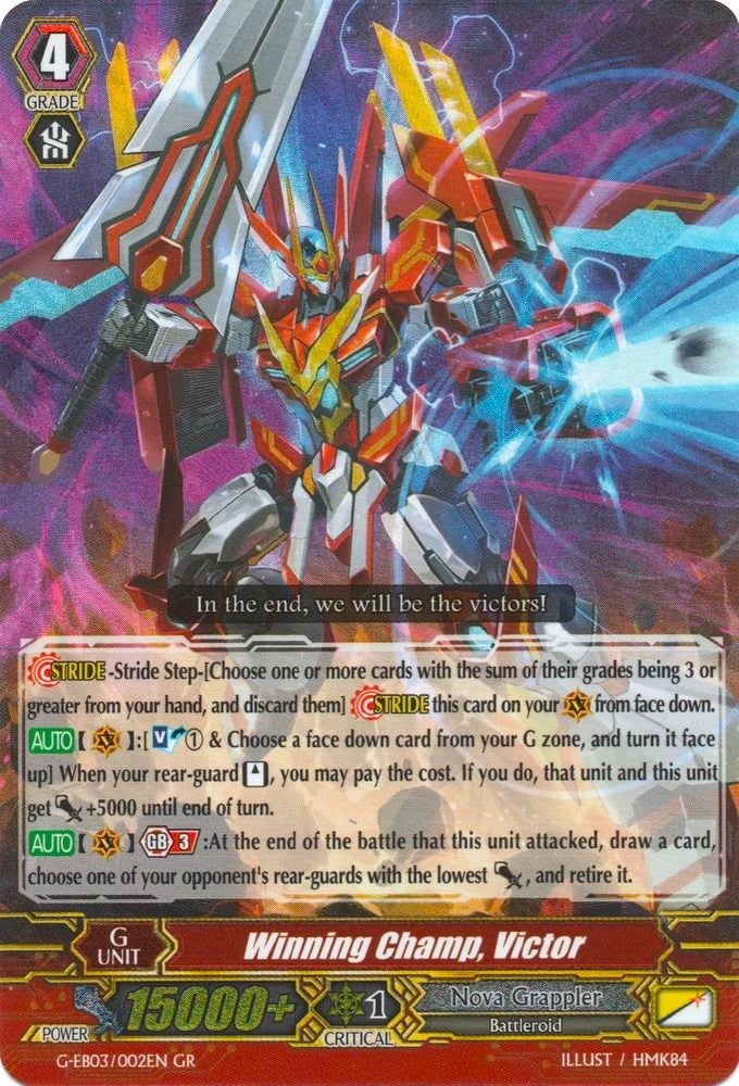Image for Winning Champ, Victor (G-EB03: The GALAXY STAR GATE) (G-EB03/002EN) - Cardfight Vanguard