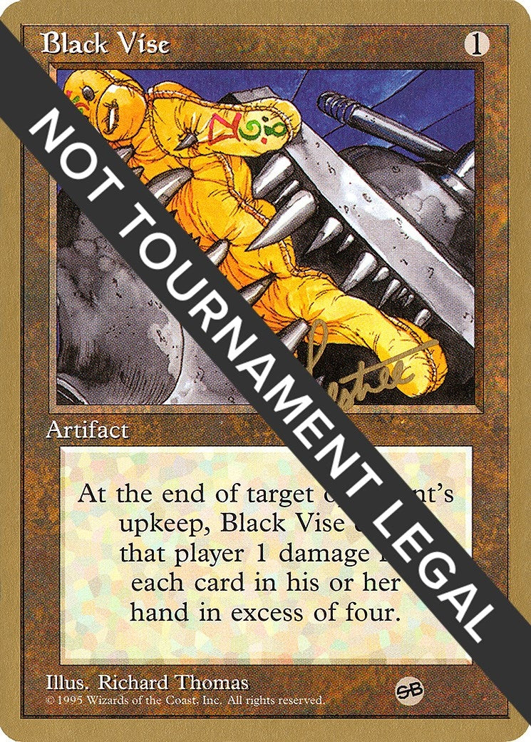 Image for Black Vise - 1996 Bertrand Lestree (4ED) (SB) (World Championship Decks) - Magic: The Gathering