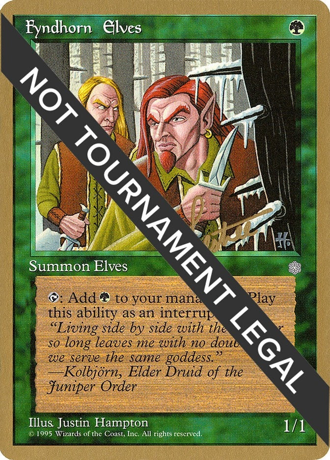 Image for Fyndhorn Elves - 1996 Bertrand Lestree (ICE) (World Championship Decks) - Magic: The Gathering