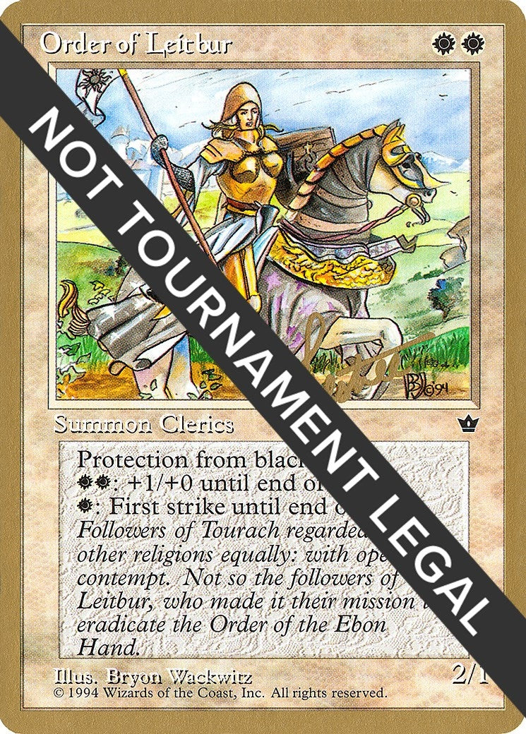 Image for Order of Leitbur (Female) - 1996 Bertrand Lestree (FEM) (World Championship Decks) - Magic: The Gathering