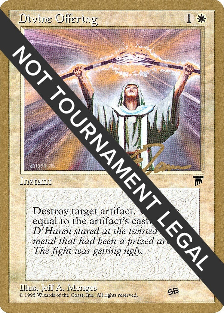 Image for Divine Offering - 1996 Eric Tam (LEG) (SB) (World Championship Decks) - Magic: The Gathering
