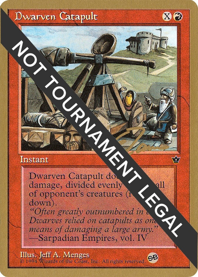 Image for Dwarven Catapult - 1996 Eric Tam (FEM) (SB) (World Championship Decks) - Magic: The Gathering
