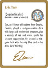 Image for 1996 Eric Tam Biography Card (World Championship Decks) - Magic: The Gathering