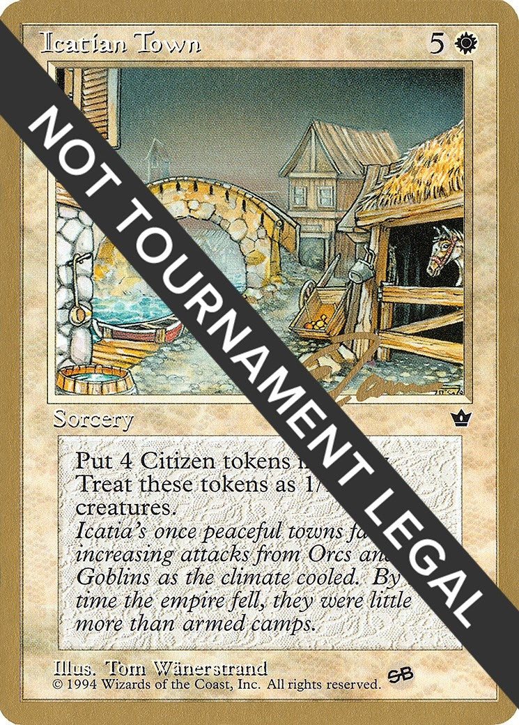 Image for Icatian Town - 1996 Eric Tam (FEM) (SB) (World Championship Decks) - Magic: The Gathering