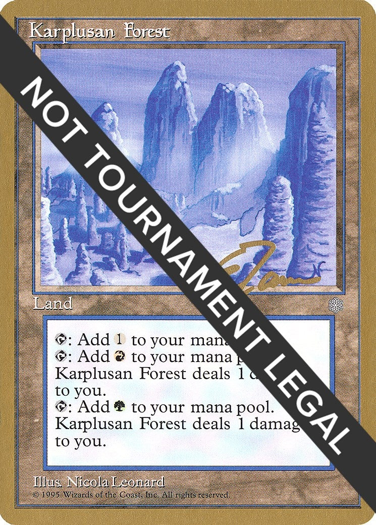 Image for Karplusan Forest - 1996 Eric Tam (ICE) (World Championship Decks) - Magic: The Gathering