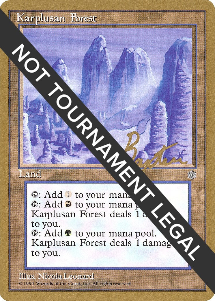 Image for Karplusan Forest - 1996 George Baxter (ICE) (World Championship Decks) - Magic: The Gathering