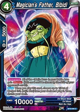 Image for Magician's Father, Bibidi (Cross Worlds) (BT3-046) - Dragon Ball Super: Masters