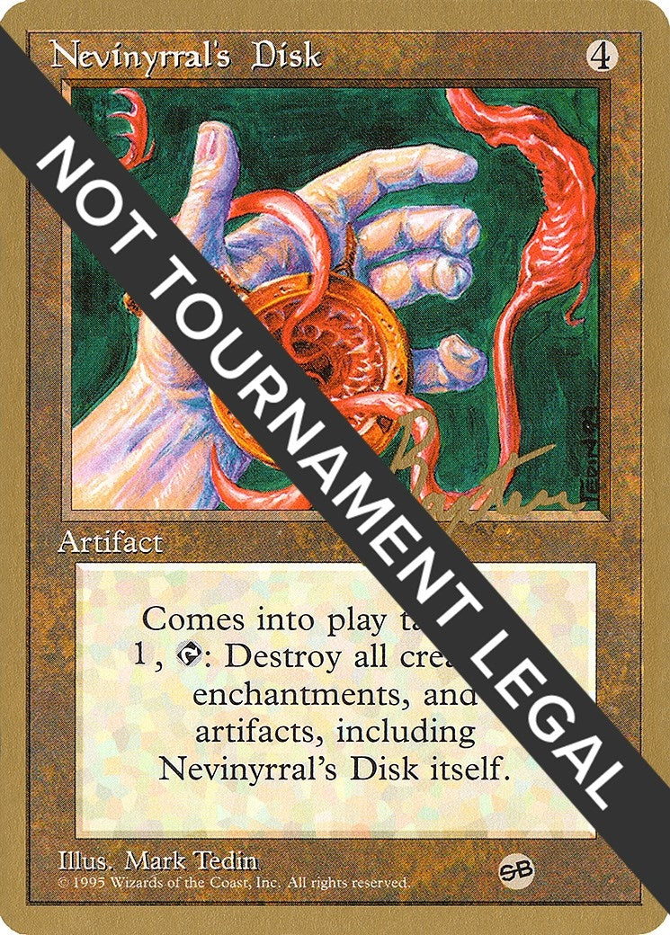 Image for Nevinyrral's Disk - 1996 George Baxter (4ED) (SB) (World Championship Decks) - Magic: The Gathering