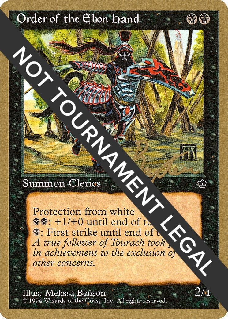 Image for Order of the Ebon Hand (Benson) - 1996 George Baxter (FEM) (World Championship Decks) - Magic: The Gathering
