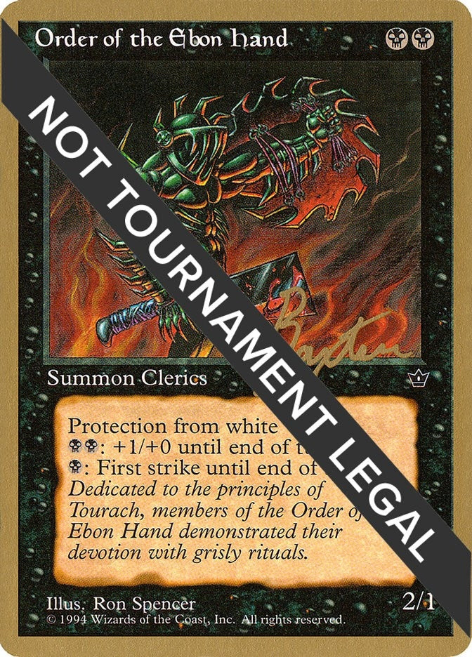 Image for Order of the Ebon Hand (Spencer) - 1996 George Baxter (FEM) (World Championship Decks) - Magic: The Gathering