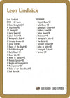 Image for 1996 Leon Lindback Decklist Card (World Championship Decks) - Magic: The Gathering