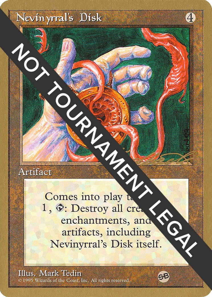 Image for Nevinyrral's Disk - 1996 Leon Lindback (4ED) (SB) (World Championship Decks) - Magic: The Gathering