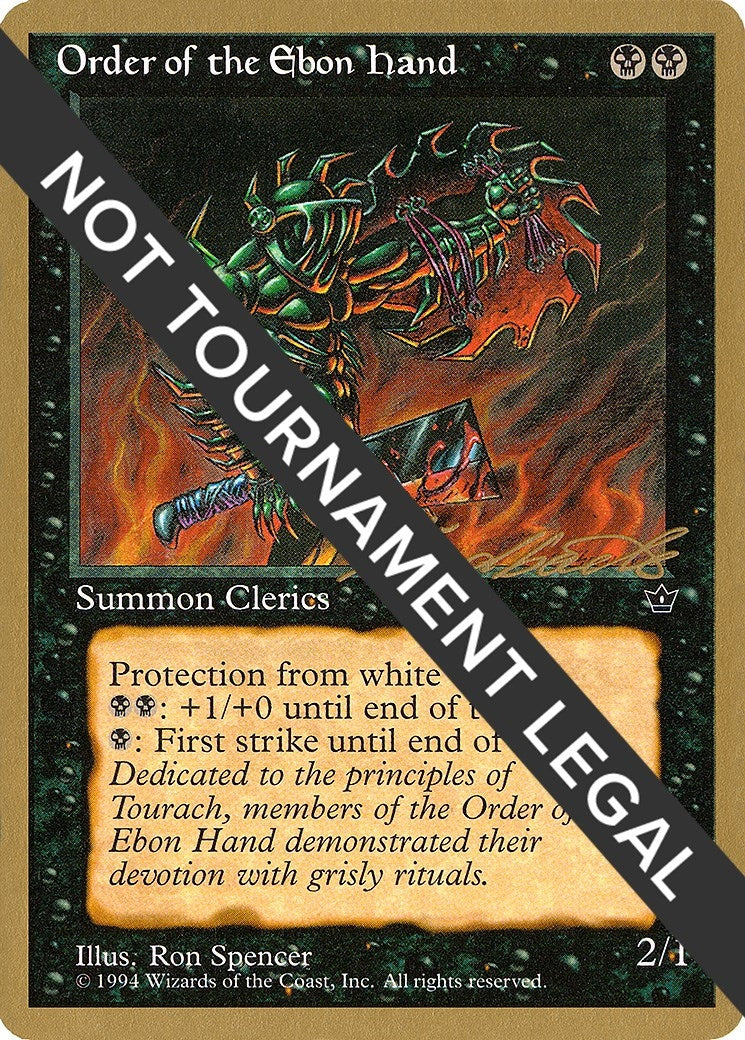 Image for Order of the Ebon Hand (Spencer) - 1996 Leon Lindback (FEM) (World Championship Decks) - Magic: The Gathering