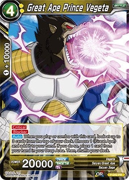 Image for Great Ape Prince Vegeta (Promotion Cards) (P-042) - Dragon Ball Super: Masters
