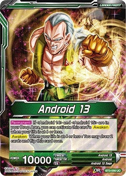 Image for Android 13 // Thirst for Destruction, Android 13 (Cross Worlds) (BT3-056) - Dragon Ball Super: Masters