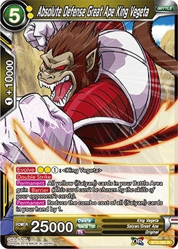 Image for Absolute Defense Great Ape King Vegeta (Cross Worlds) (BT3-092) - Dragon Ball Super: Masters