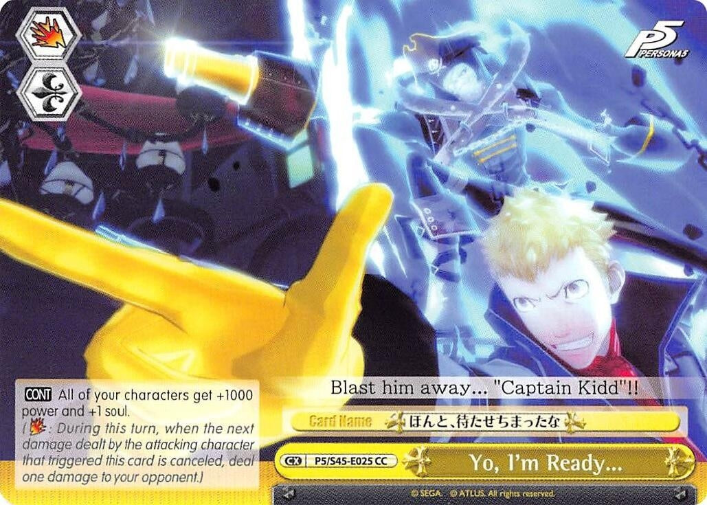 Image for Yo, I'm Ready... (Persona 5) (P5/S45-E025 CC) - Weiss Schwarz