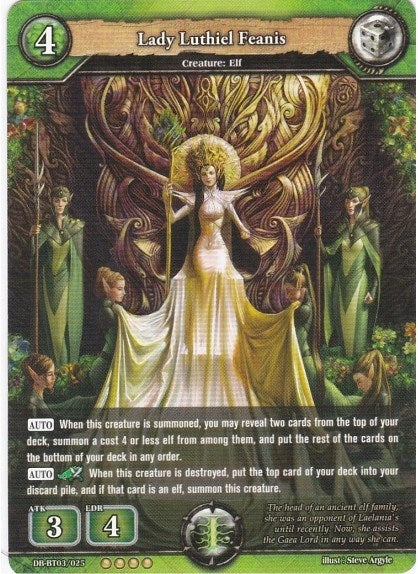 Image for Lady Luthiel Feanis (Gears of Apocalypse) (DB-BT03/025) - Dragoborne