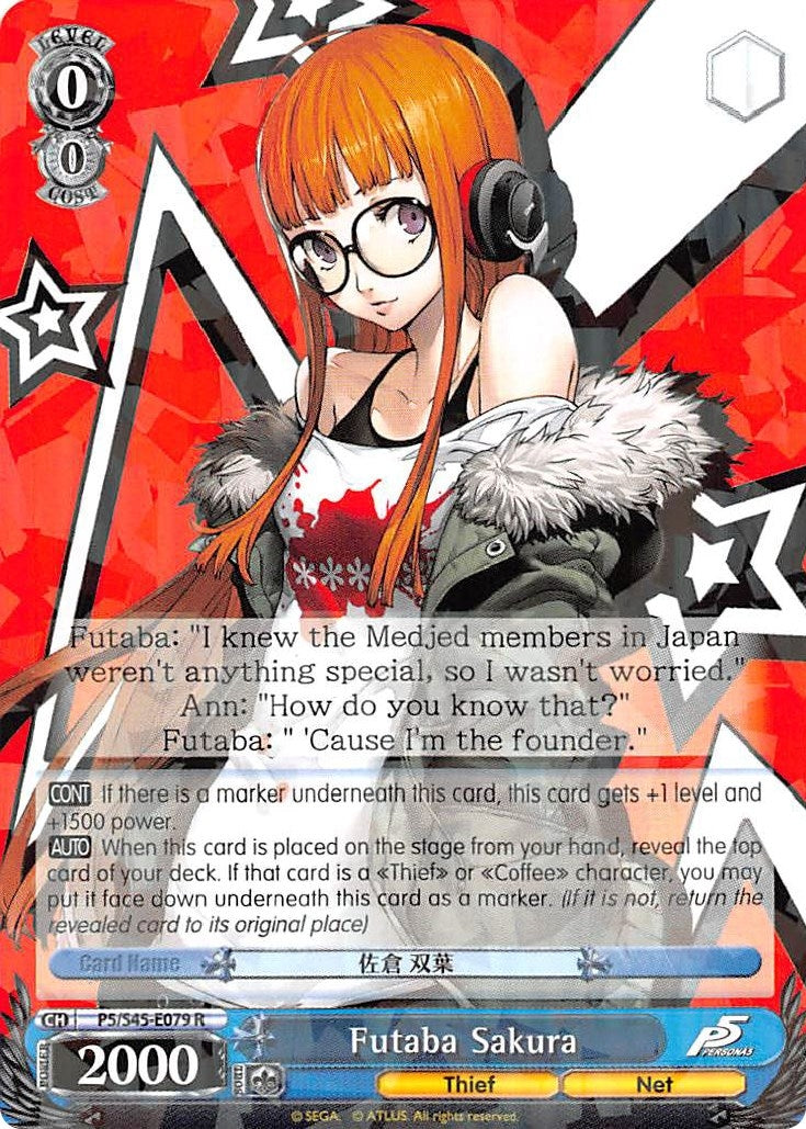 Image for Futaba Sakura (Persona 5) (P5/S45-E079 R) - Weiss Schwarz