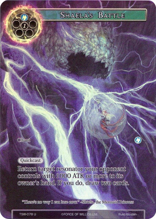 Image for Shaela's Battle (Full Art) (The Time Spinning Witch) (TSW-078) - Force of Will