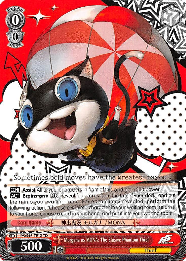 Image for Morgana as MONA: The Elusive Phantom Thief (Persona 5) (P5/S45-TE12 TD) - Weiss Schwarz
