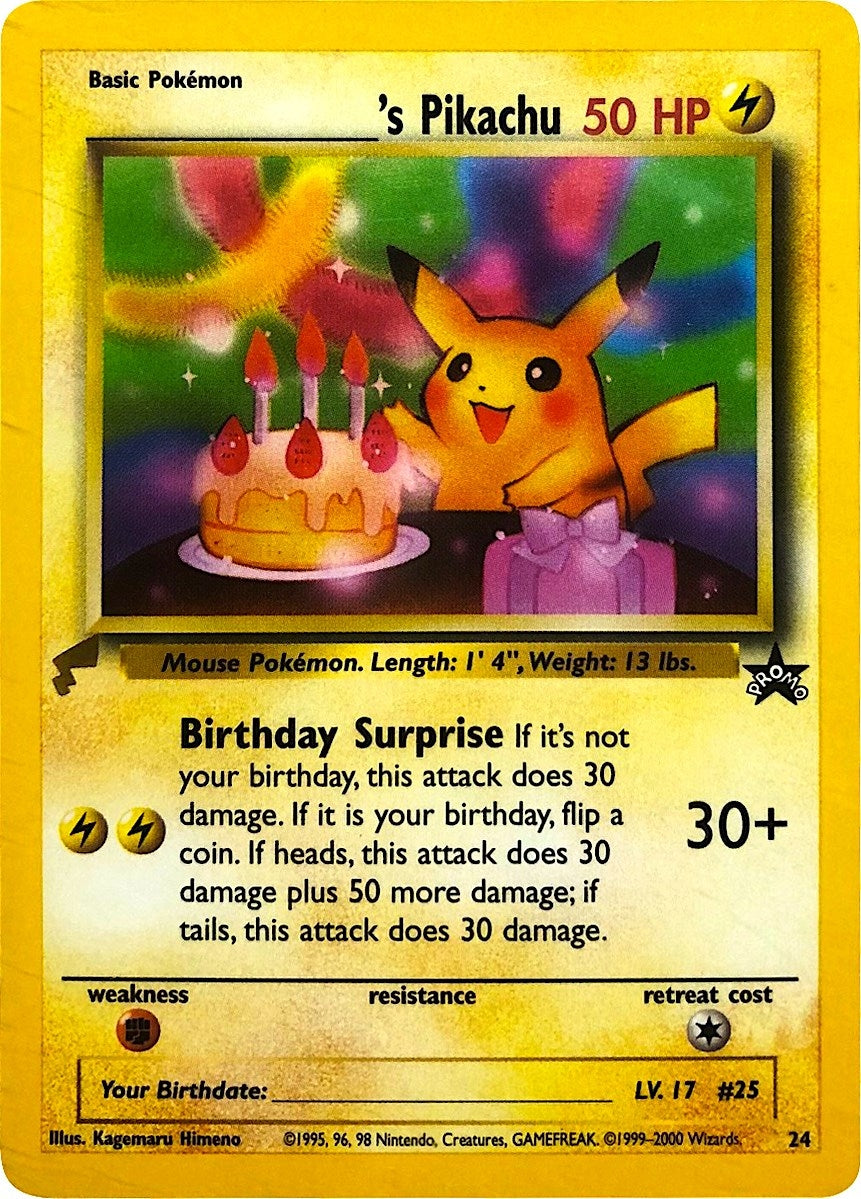 Image for ______'s Pikachu (Pikachu World Collection Promos) (24) - Pokemon