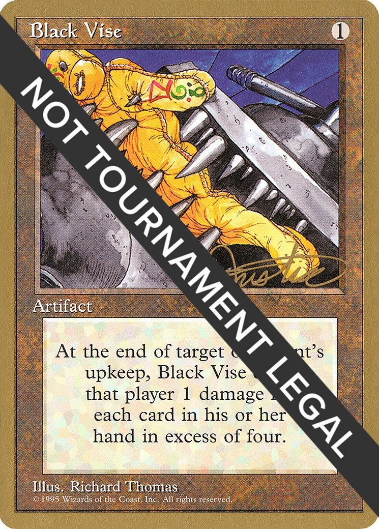 Image for Black Vise - 1996 Mark Justice (4ED) (World Championship Decks) - Magic: The Gathering