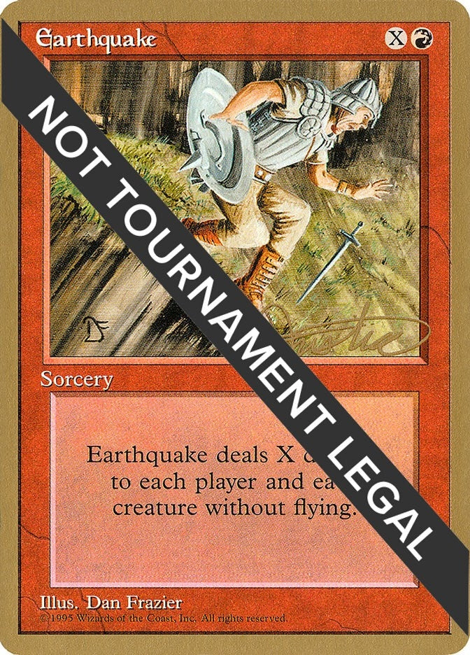 Image for Earthquake - 1996 Mark Justice (4ED) (World Championship Decks) - Magic: The Gathering
