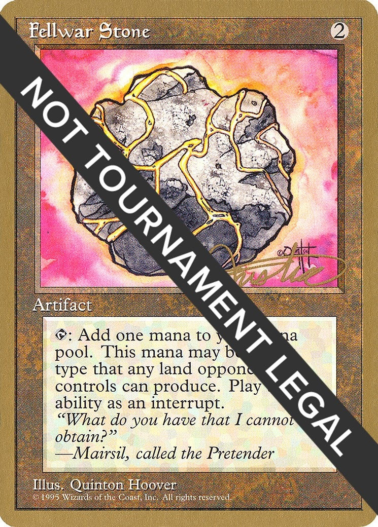 Image for Fellwar Stone - 1996 Mark Justice (4ED) (World Championship Decks) - Magic: The Gathering