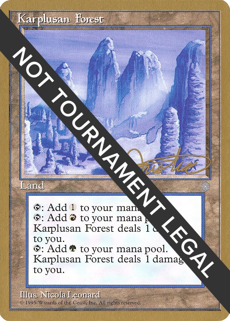Image for Karplusan Forest - 1996 Mark Justice (ICE) (World Championship Decks) - Magic: The Gathering