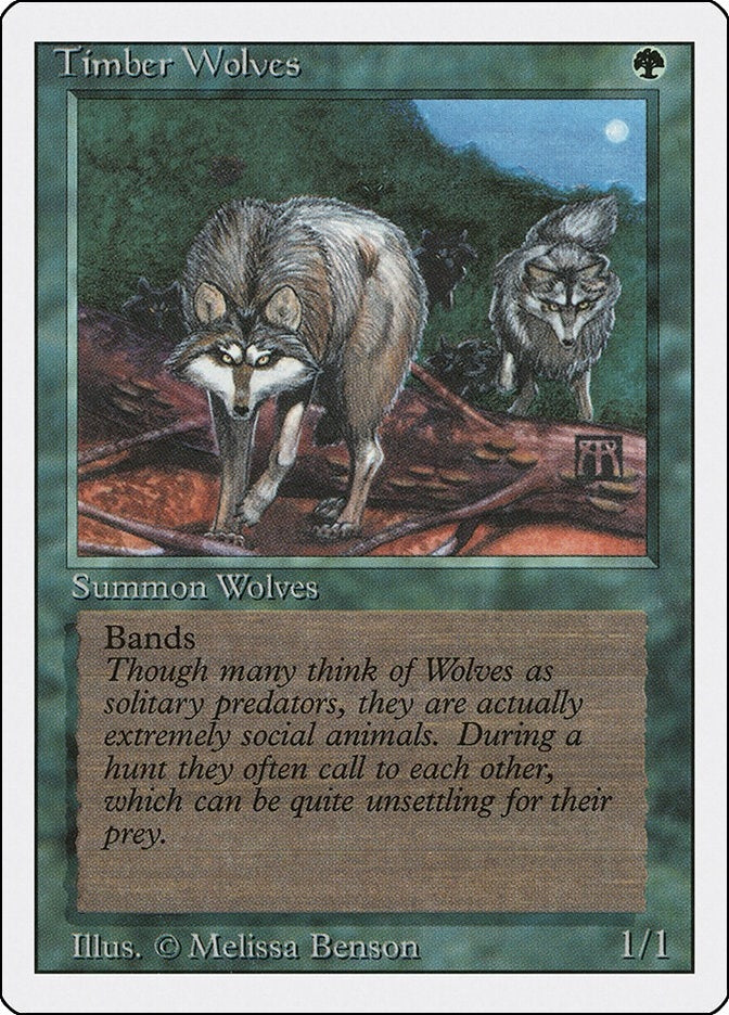 Image for Timber Wolves (Revised Edition) - Magic: The Gathering