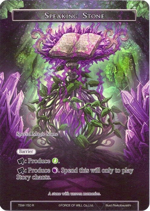 Image for Speaking Stone (Full Art) (The Time Spinning Witch) (TSW-150) - Force of Will