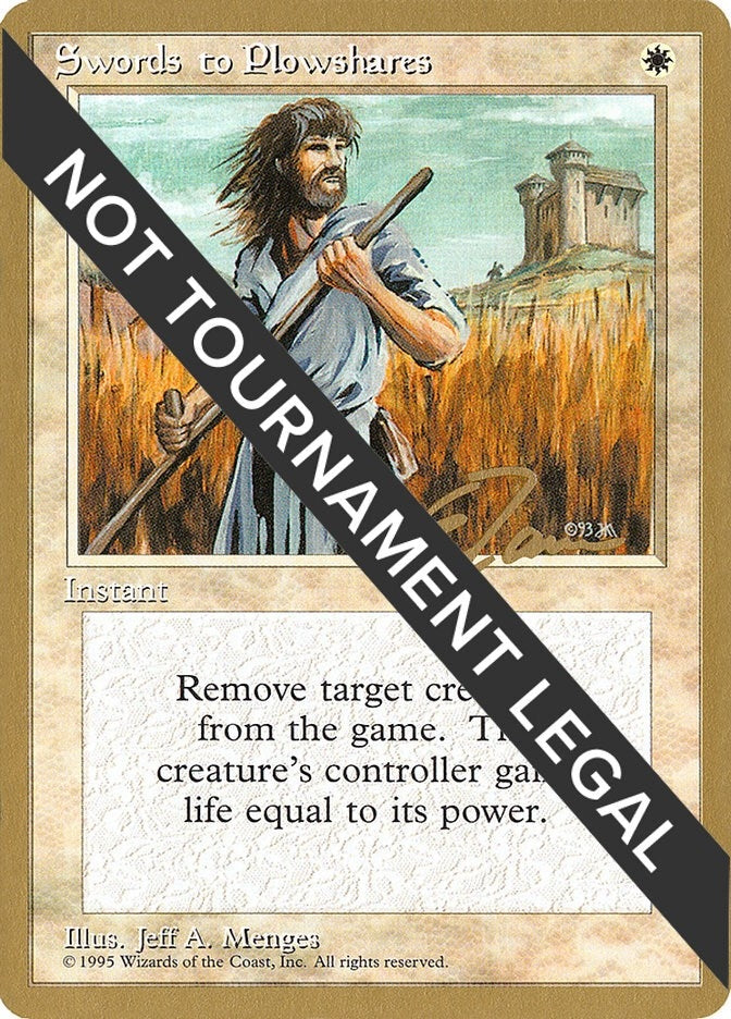 Image for Swords to Plowshares - 1996 Michael Loconto (4ED) (World Championship Decks) - Magic: The Gathering