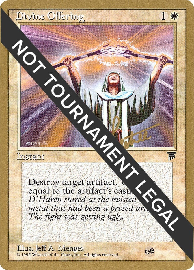 Image for Divine Offering - 1996 Preston Poulter (LEG) (SB) (World Championship Decks) - Magic: The Gathering
