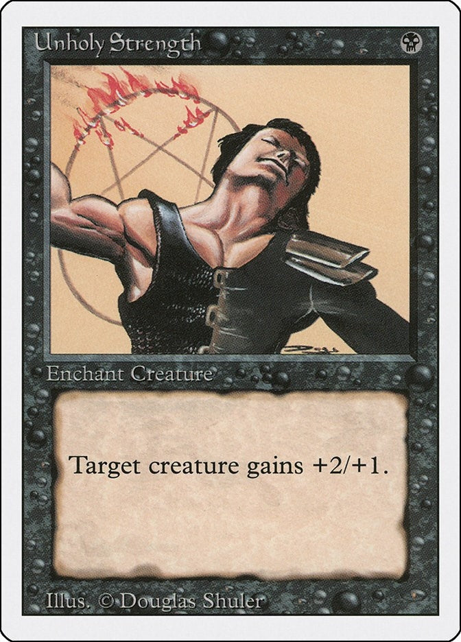 Image for Unholy Strength (Revised Edition) - Magic: The Gathering