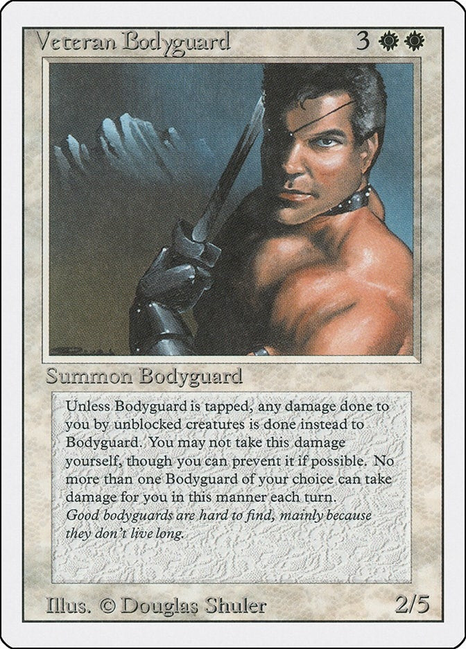 Image for Veteran Bodyguard (Revised Edition) - Magic: The Gathering