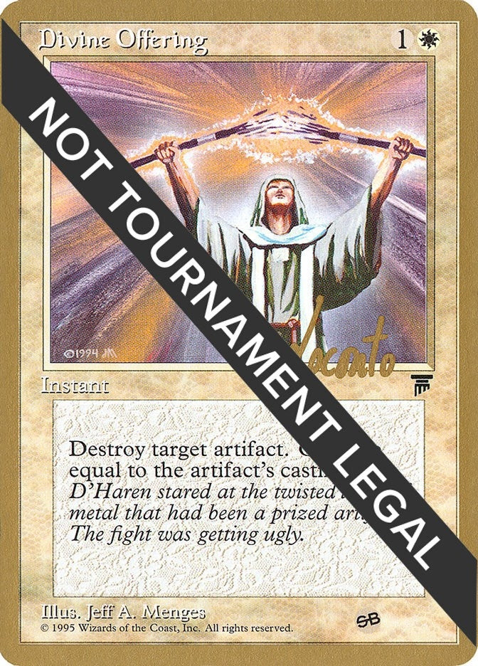 Image for Divine Offering - 1996 Shawn "Hammer" Regnier (LEG) (SB) (World Championship Decks) - Magic: The Gathering