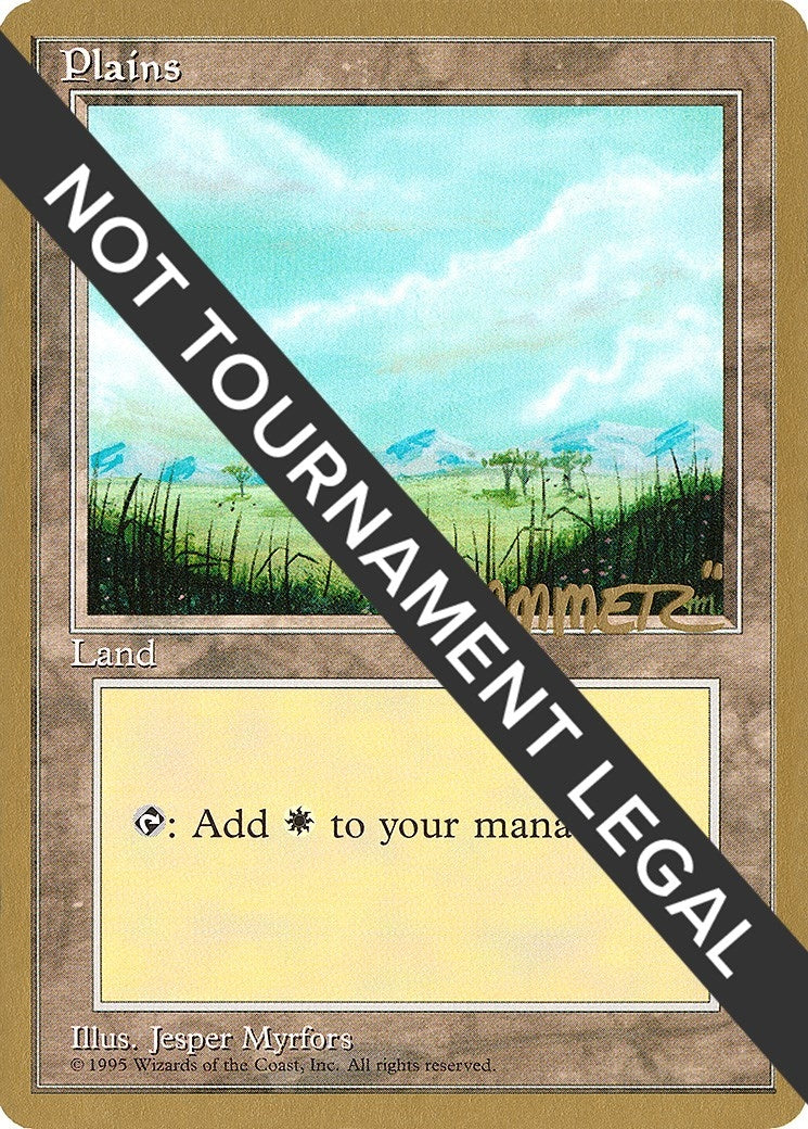 Image for Plains (B) - 1996 Shawn "Hammer" Regnier (4ED) (World Championship Decks) - Magic: The Gathering