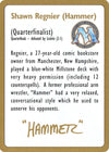 Image for 1996 Shawn "Hammer" Regnier Biography Card (World Championship Decks) - Magic: The Gathering