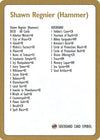 Image for 1996 Shawn "Hammer" Regnier Decklist Card (World Championship Decks) - Magic: The Gathering