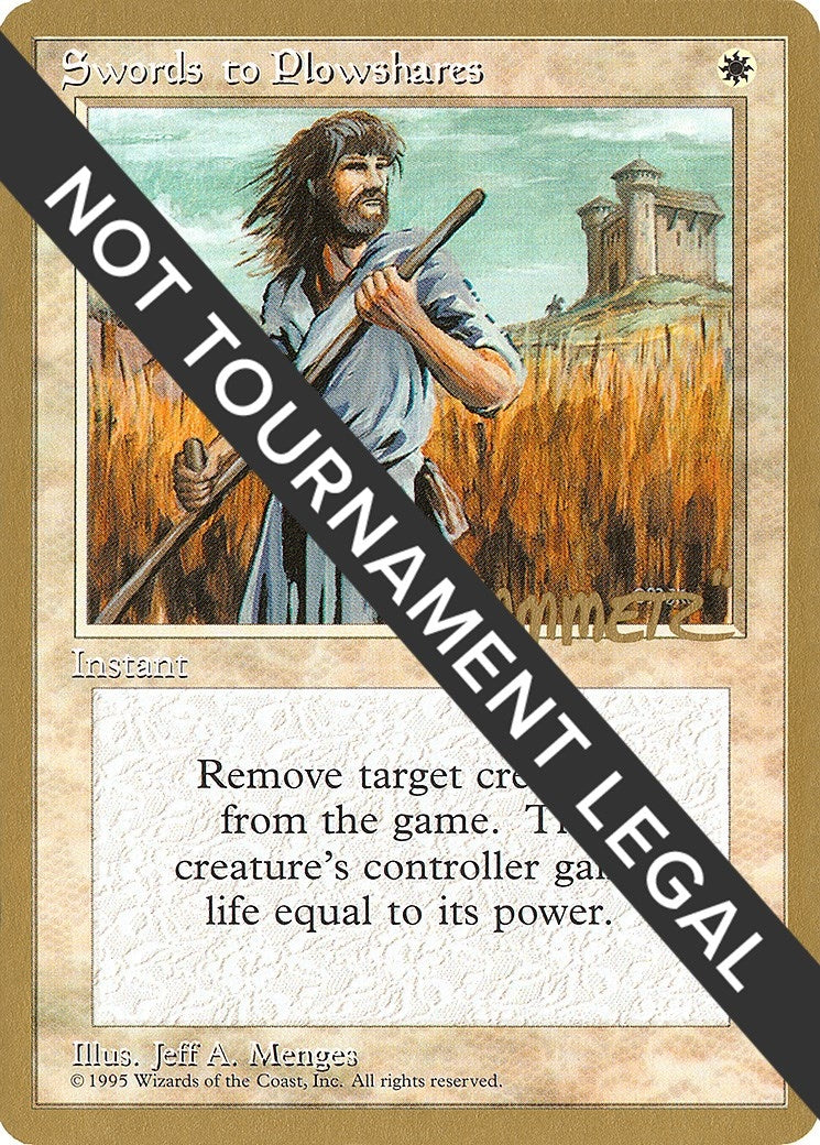 Image for Swords to Plowshares - 1996 Shawn "Hammer" Regnier (4ED) (World Championship Decks) - Magic: The Gathering