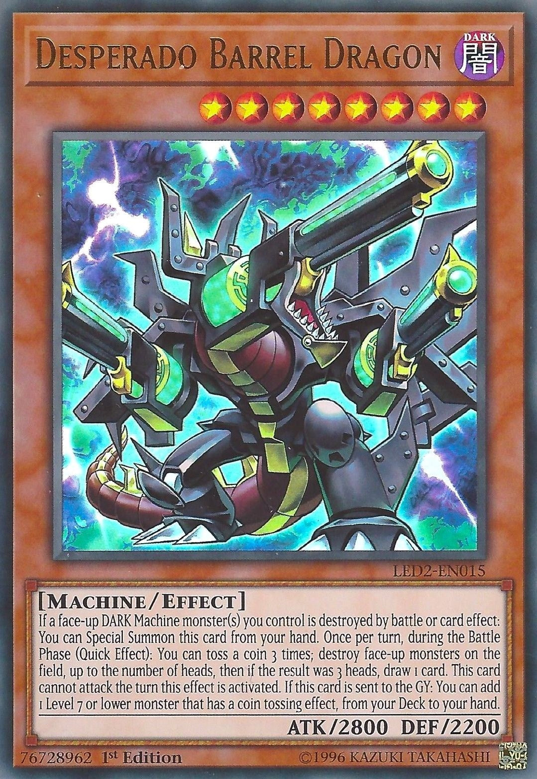 Image for Desperado Barrel Dragon (Legendary Duelists: Ancient Millennium) (LED2-EN015) - YuGiOh