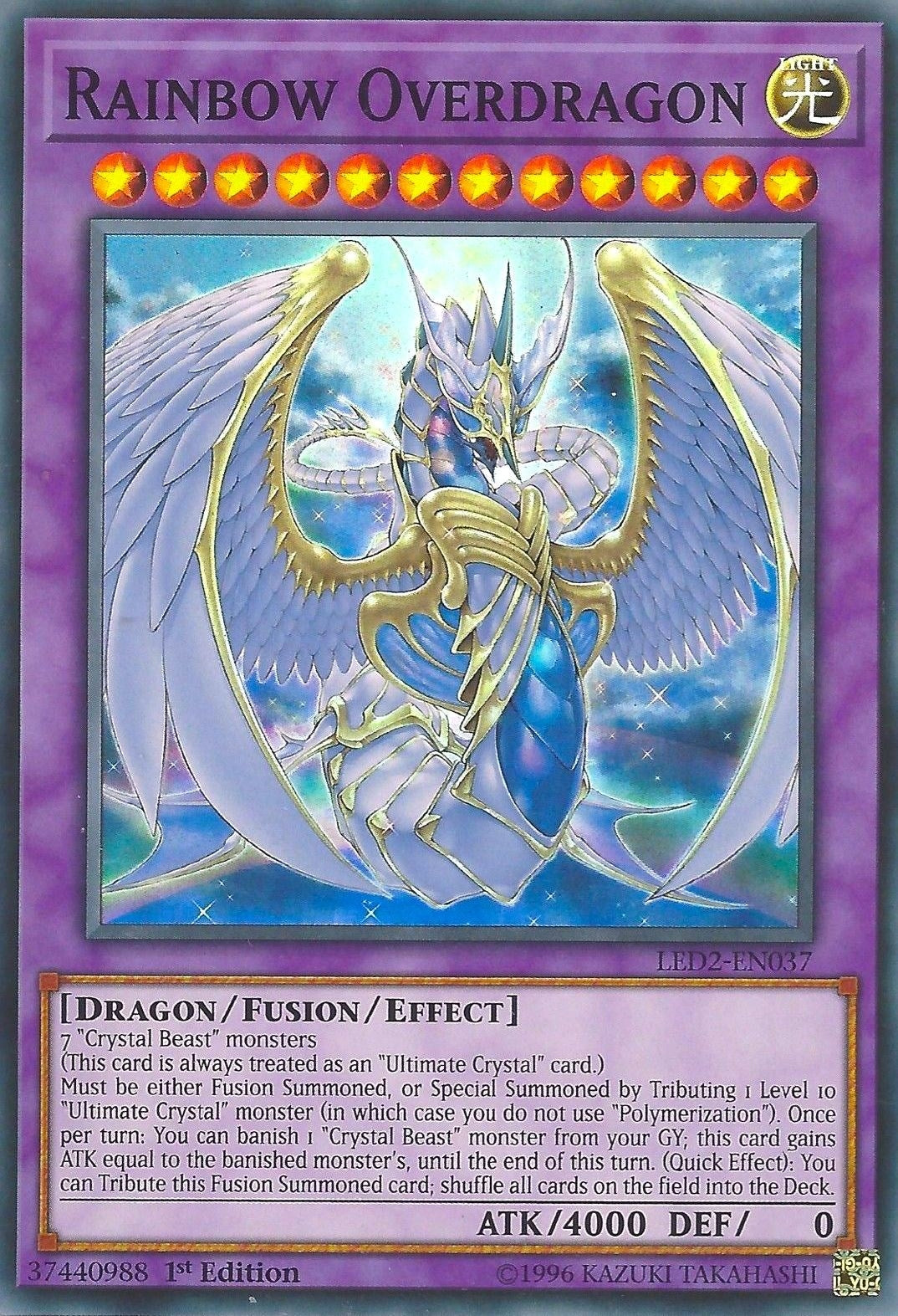 Image for Rainbow Overdragon (Legendary Duelists: Ancient Millennium) (LED2-EN037) - YuGiOh