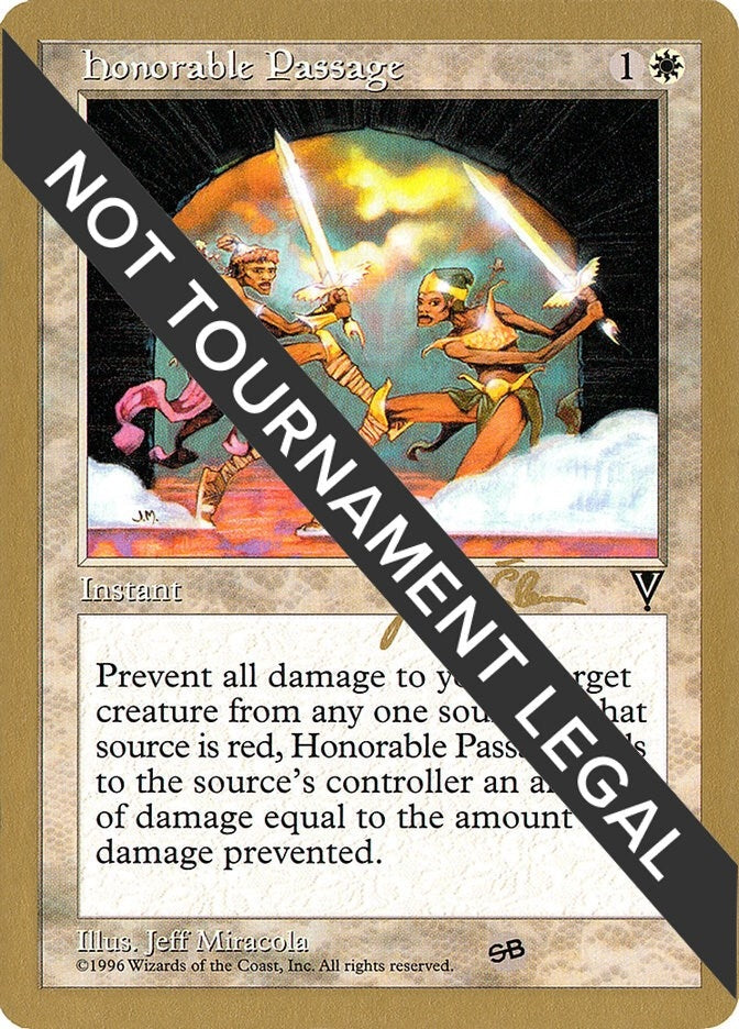 Image for Honorable Passage - 1997 Jakub Slemr (VIS) (SB) (World Championship Decks) - Magic: The Gathering