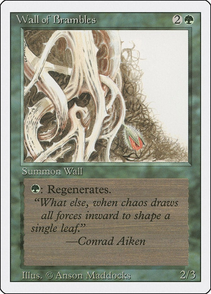 Image for Wall of Brambles (Revised Edition) - Magic: The Gathering