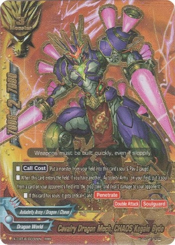 Image for Cavalry Dragon Mech, CHAOS Kegale Byde (Driven to Disorder) (X-CBT-B/0002EN) - Future Card BuddyFight