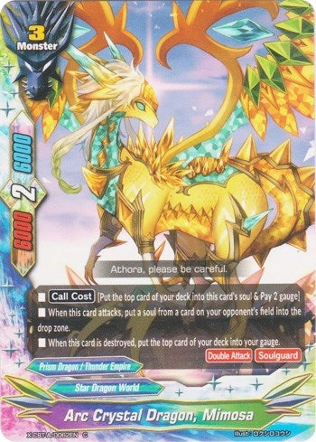 Image for Arc Crystal Dragon, Mimosa (Driven to Disorder) (X-CBT-A/0062EN) - Future Card BuddyFight